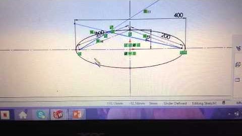 Modelling an ellipse on solid works