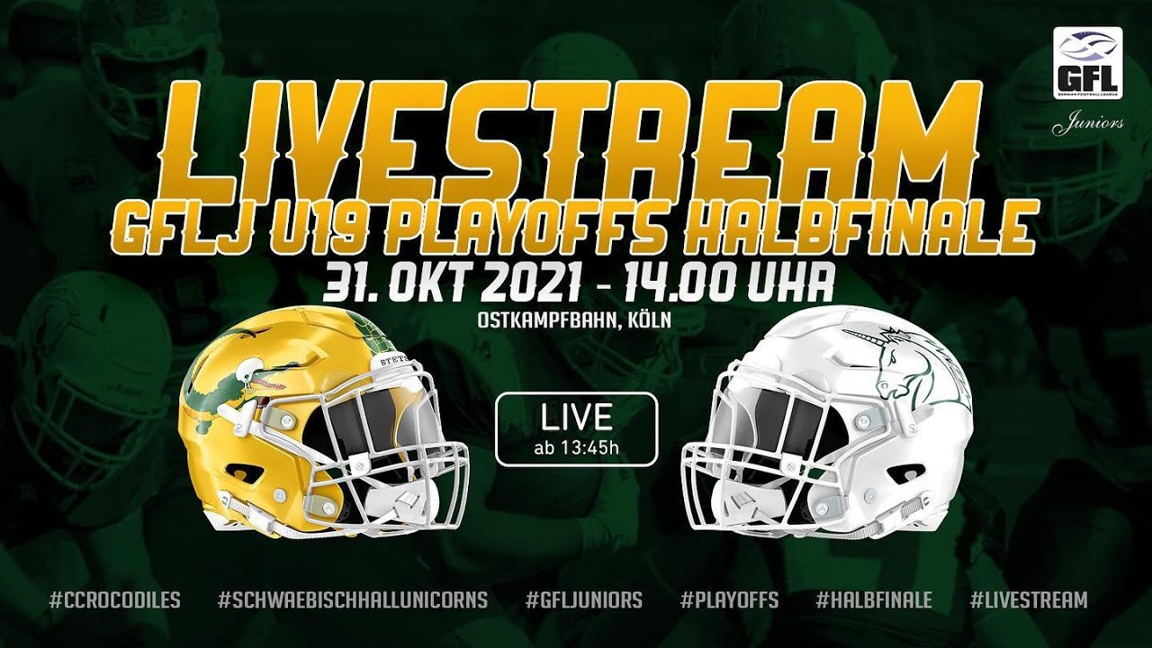 U19 GFL Playoffs Halbfinale Juniors Cologne Crocodiles vs Schwäbisch Hall Unicorns