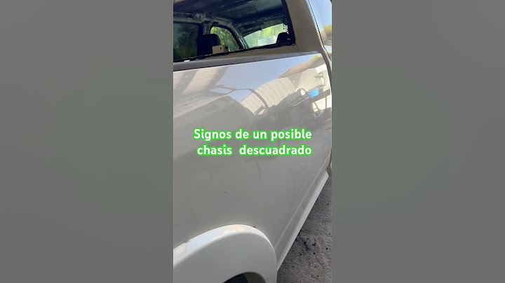 Cómo sospechar de un chasis  descuadrado🚨🚨