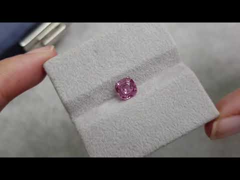 Pinkish-purple cushion-cut spinel from Tajikistan 1.46 carats Video  № 2