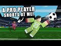 I took 40 shots from a pro player 5000 goals in tps ultimate soccer