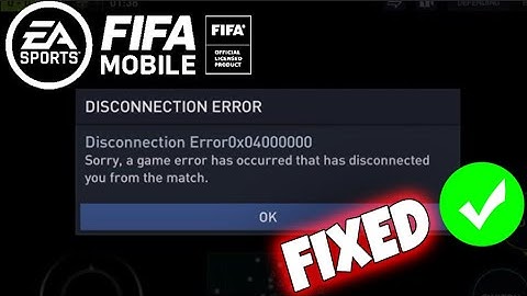 How To Fix "Disconnection Error" In FIFA Mobile (Android & IOS)