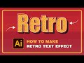 Illustrator Tutorial | The Secret to Creating "Killer" Retro Text Effects in Adobe Illustrator