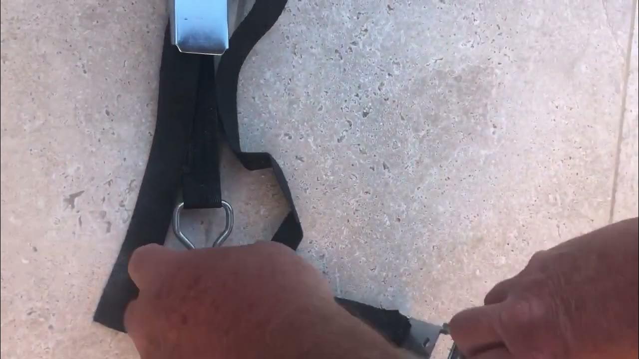 remove pool cover ratchet lever clips YouTube