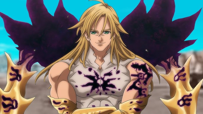 Meliodas volta ao normal e absorve a forma do rei dos demônios