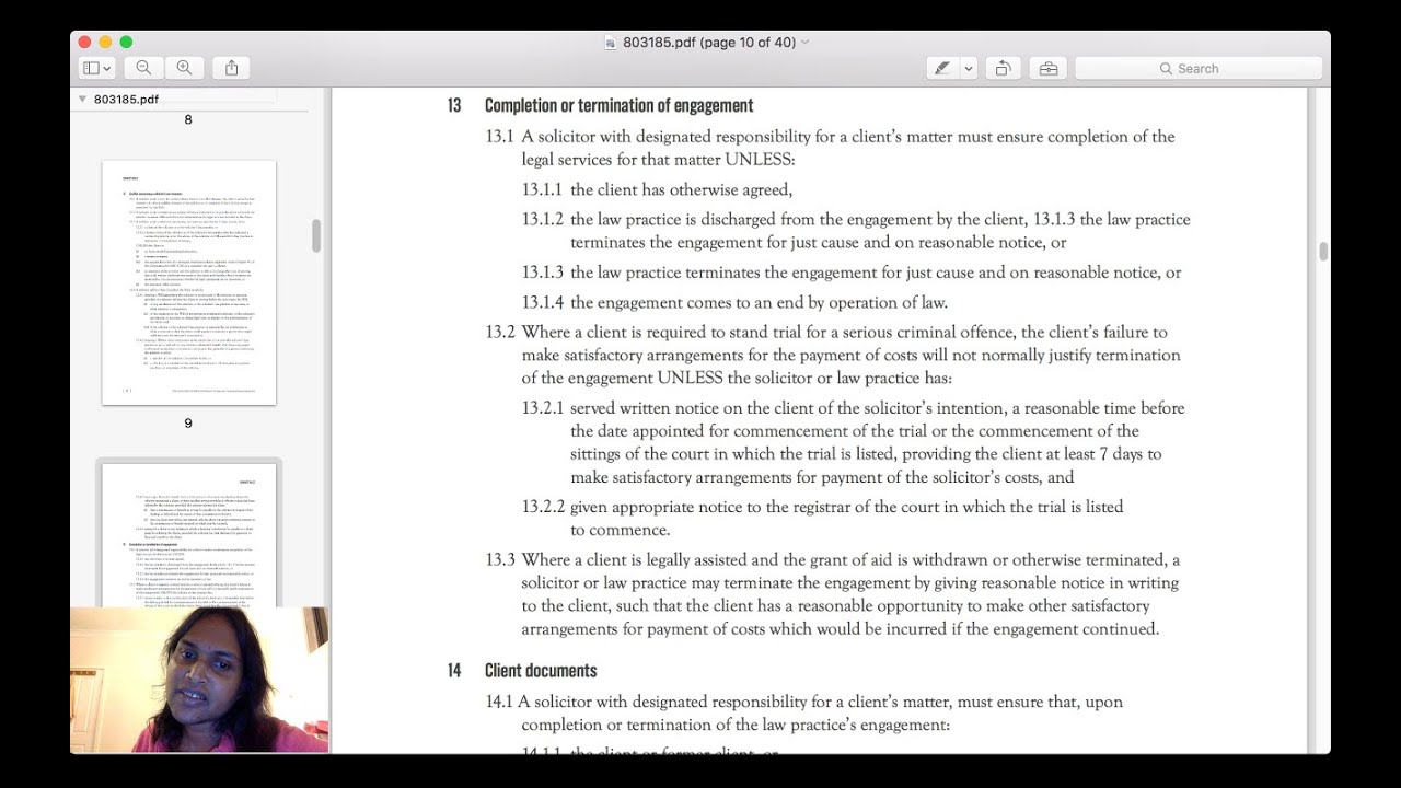 read and comment, 'uniform conduct, practice and cpd rules 2015