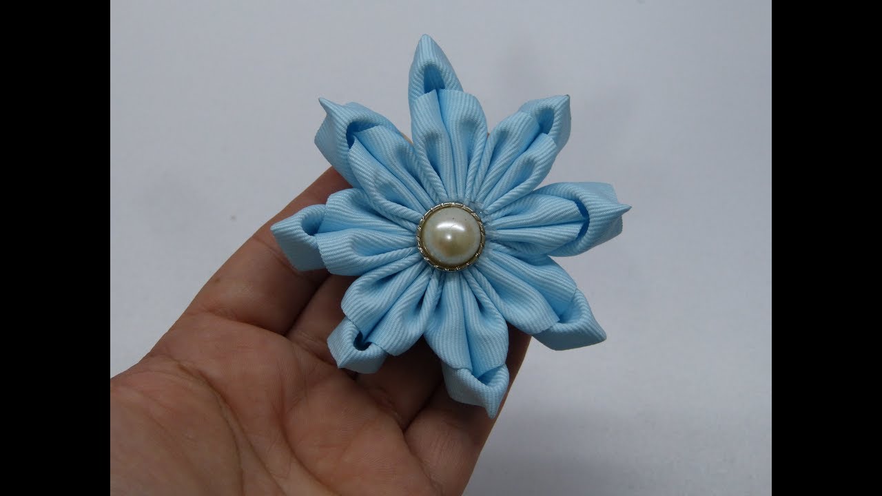 FLORES/Diademas Diy con FLOR en puntas 4 tiras de cinta Delgada