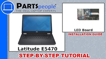 Dell Latitude E5470 (P62G001) LED Board How-To Video Tutorial