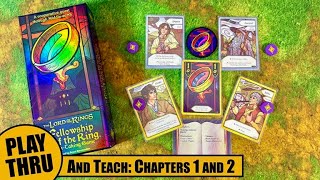 LOTR Fellowship of the Ring TRICK-TAKING GAME | A How to Play with playthroughs of CHAPTERS 1 and 2
