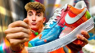 CUSTOM NIKE AIR FORCE 1 CON UN ARTISTA!! [bycalitos] - YouTube