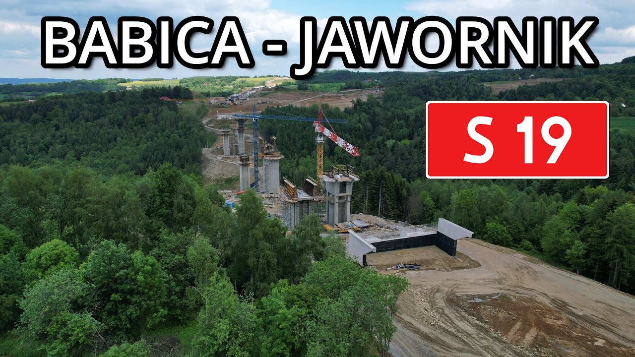 Budowa drogi ekspresowej S19 na odcinku Babica - Jawornik.