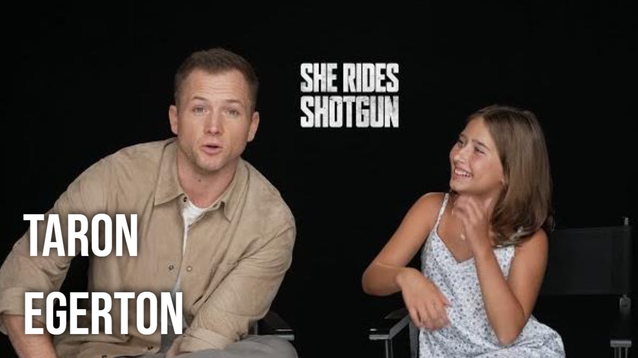 Taron Egerton & Ana Sophia Heger get into She Rides Shotgun & Taron talks superhero roles