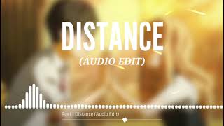 Ruel - Distance (Audio Edit)