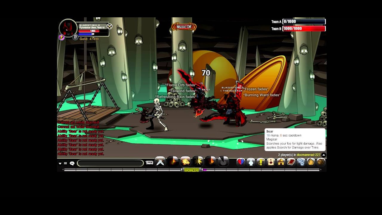 AQW w/Ender & Grim Pyromancer VS Evolved Shaman YouTube