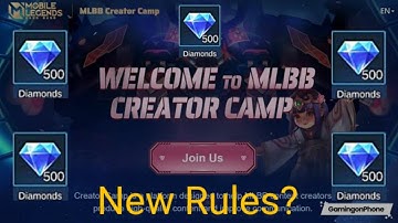 JOIN MLBB Creator Camp. New Rules. WATCH THIS! This is IMPORTANT!