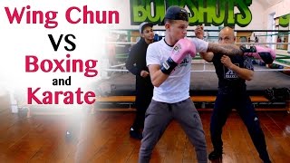 Wing Chun vs Karate and Boxing Destroy the Jab