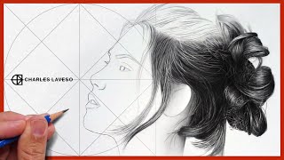 HOW TO DRAW REALISTIC HAIR | TURORIAL - Video Lesson with Charles Laveso