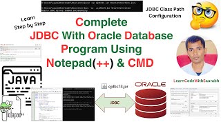 Run The JDBC Program | Set OJDBC Temporary Permanent Cass Path | Set Temporary Path | Set CLASSPATH🔥 Step By Step Jdbc Classpath Setting