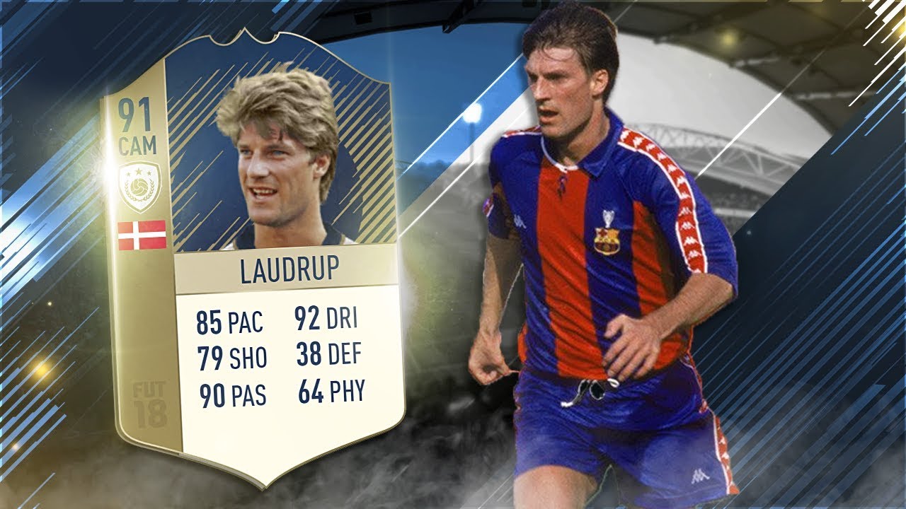 FIFA 18 Prime Icon Laudrup Review - 91 Icon Michael Laudrup Player Review - Fifa 18 Gameplay