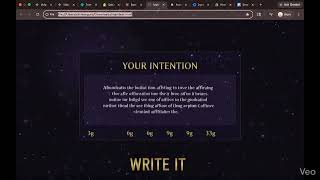 Exploring the Manifest It Affirmation Tool