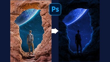 Night Moon image manipulation | Photoshop | NSDA