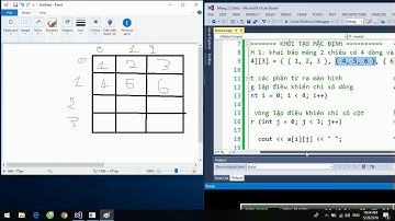 [Lập trình C/C++] Bài 21_2. Khởi tạo - Nhập xuất mảng 2 chiều tĩnh - ma trận