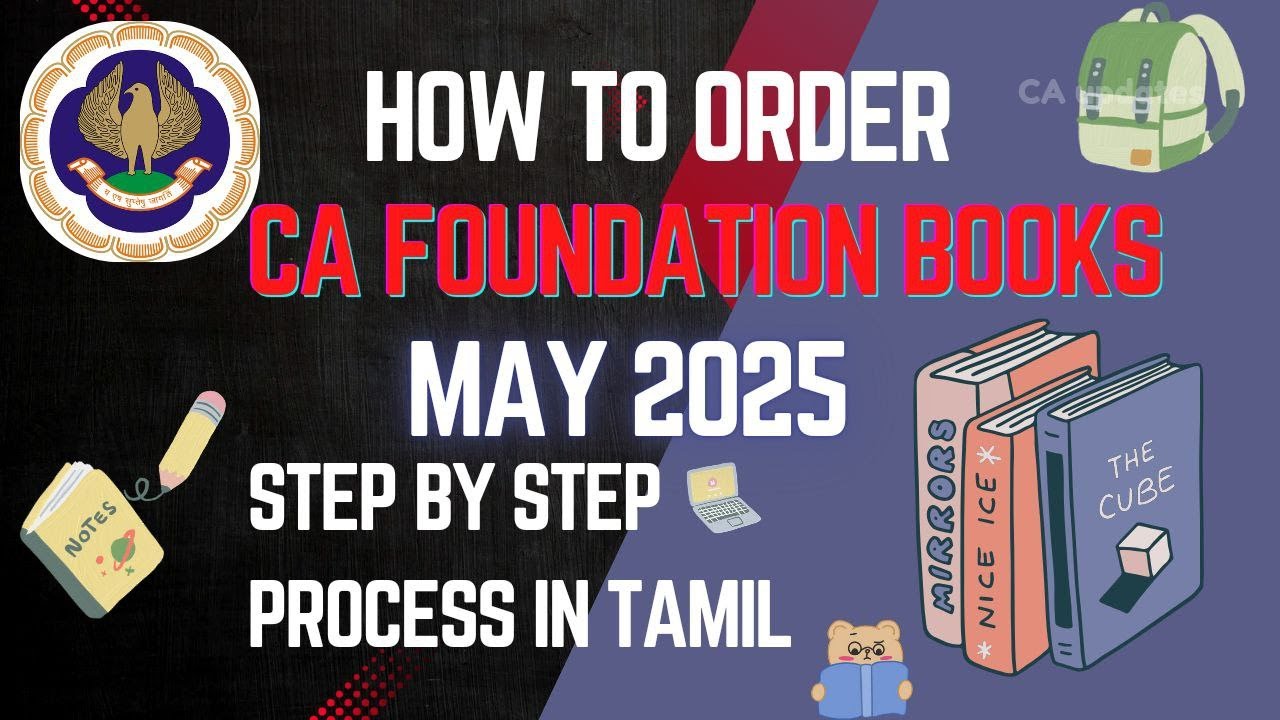 May 2025 CA Foundation study material order process after Registration ...
