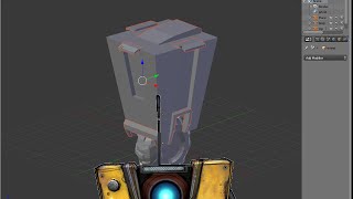 borderlands Claptrap blender papercraft part3