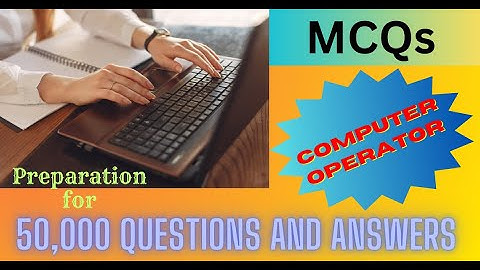 Part 1 - Computer Operator PSC Exam Preparation  for 50,000 Q/A [Carrier with Computer]