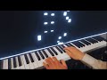 Falling piano notes in real life effect