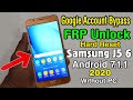 Samsung J5 6 (SM J510) Hard Reset & FRP Bypass 2020 || Fix YouTube Update | ANDROID 7.1.1 Without PC