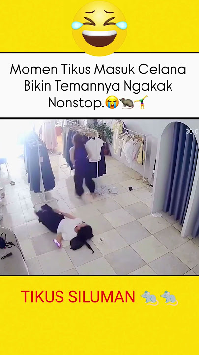 reaksi wanita ini saat tikus masuk ke dalam celana #lucu #lucungakak