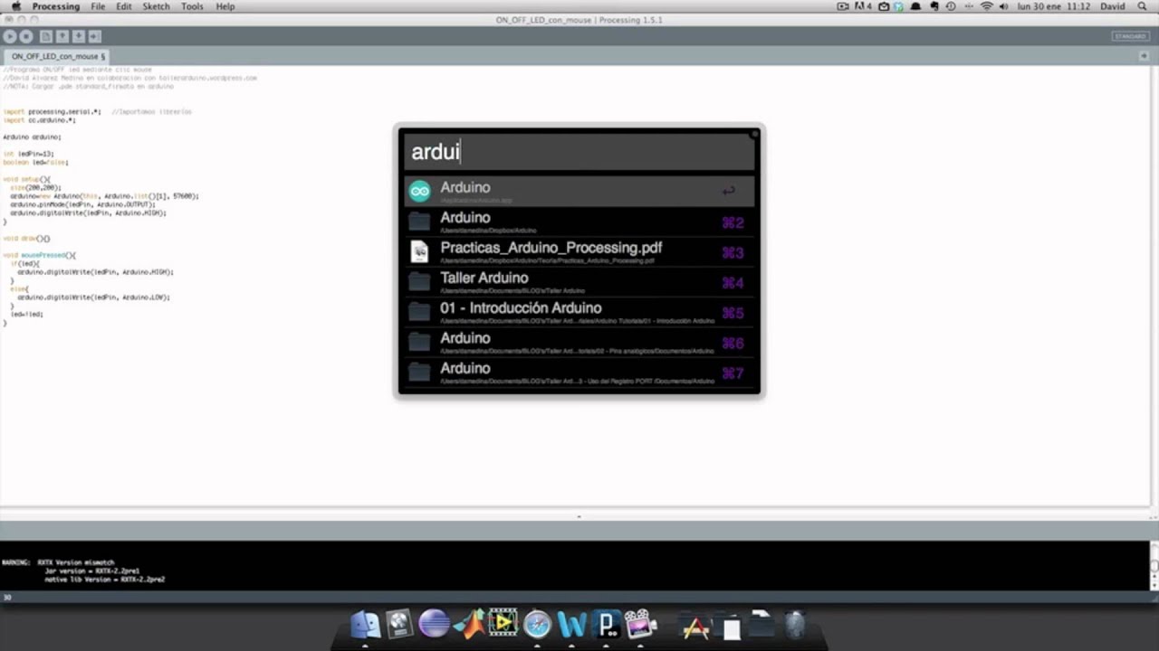 Cap 1. Iniciación Processing/Arduino - YouTube