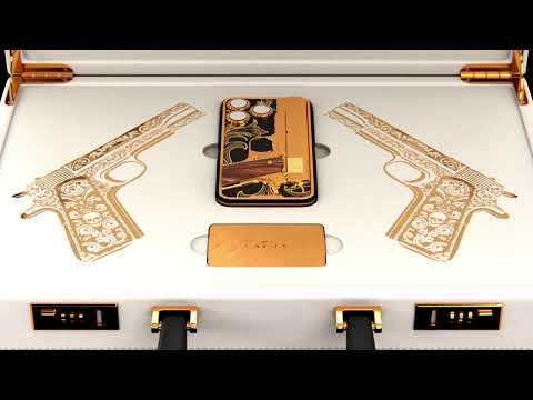 Caviar releases a custom iPhone decorated with a golden Colt 1911