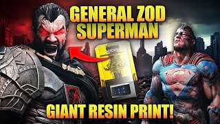 Massive Zod and Superman Resin 3D Print! - Full Process