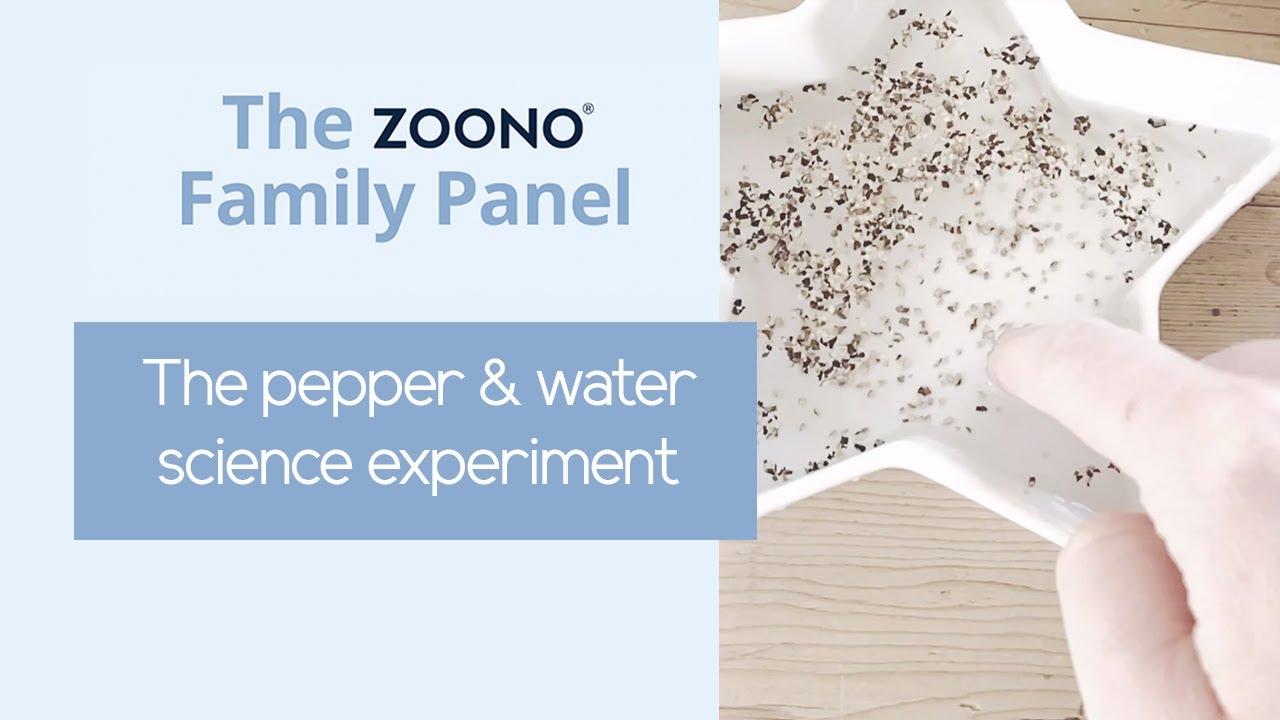 Teaching children about germs! The pepper and water science experiment