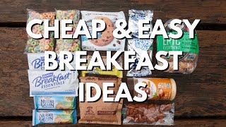 GROCERY STORE BACKPACKING FOOD | Cheap & Easy Breakfast Ideas
