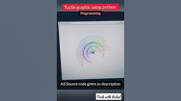 📢python Turtle Cool graphic design   . || #shorts #coding #python