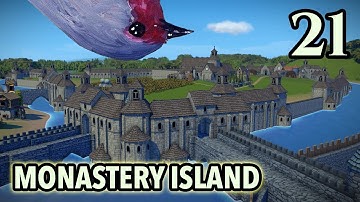 Foundation Early Access - Fluvial Map - Ep 21: Building a Monastery Island