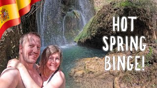 FREE HOT SPRINGS IN SPAIN // From HEAT WAVE to HAIL STORMS // Vanlife vlog