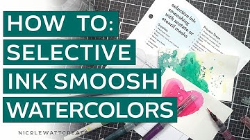 How To: Watercolor Smoosh with Masks and Acetate | Craft Technique