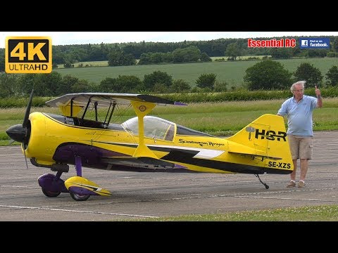 *GIANT* RC BIPLANE Pitts Python (85% scale) [*UltraHD and 4K*]