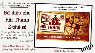 HTTL CÁI RĂNG - Chương Trình Thờ Phượng Chúa - 17/07/2022