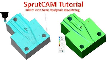 SprutCAM Tutorial #125 | Mill 3D Toolpath Machining Die Stamping