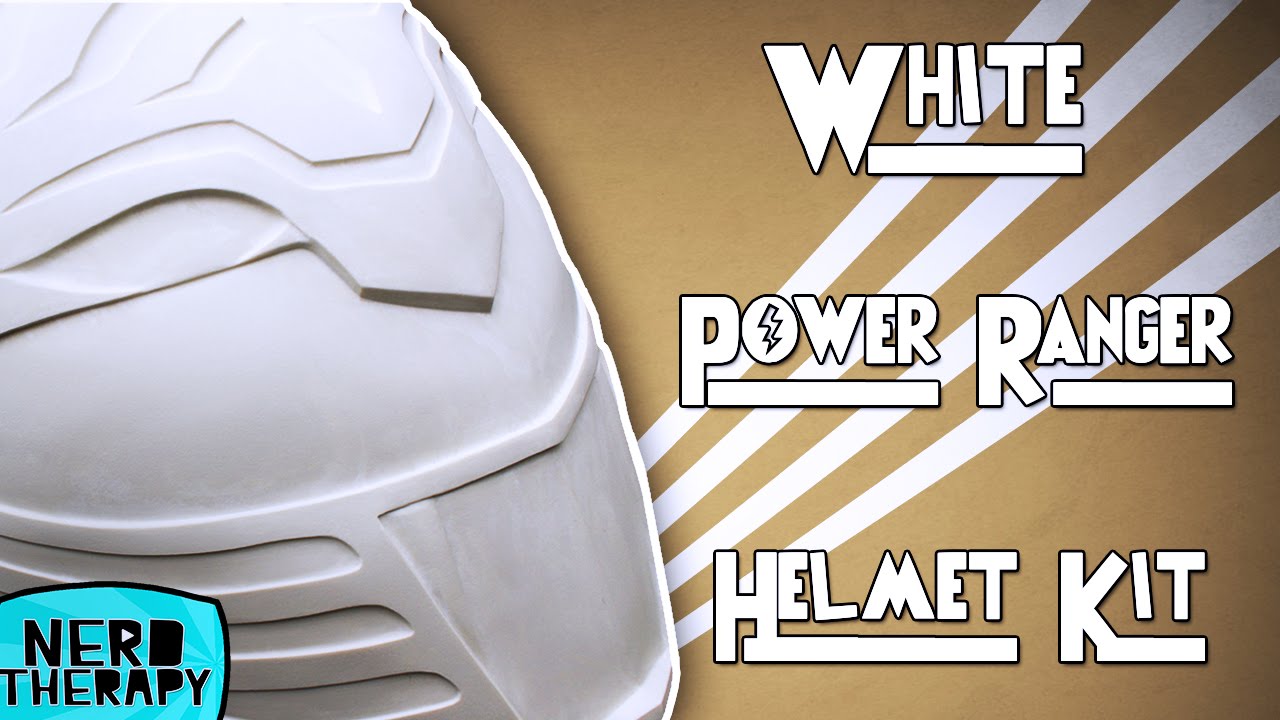 White Power Ranger Helmet Kit - YouTube