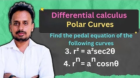 Pedal Equation of the Curve (Examples 2)  Polar Curves | Engineering Mathematics