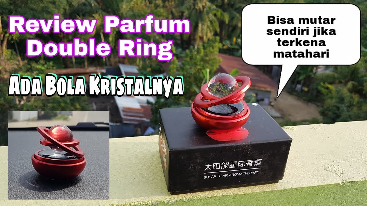 Review Parfum Double Ring Dengan Bola Kristal Bisa Mutar 