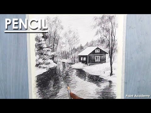 वीडियो: एक पेंसिल के साथ शीतकालीन परिदृश्य कैसे बनाएं