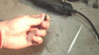 Replacing the carbon motor brushes on a dremel 380