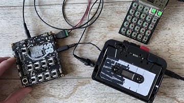 Warpman 8S demo. Cassette tape sequencer.